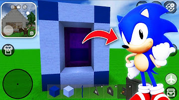 How to Make PORTAL to SONIC 2 in MINI BLOCK CRAFT 3D
