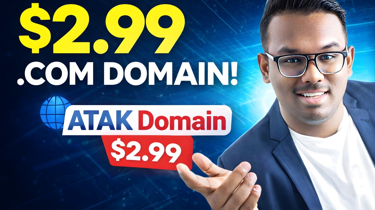 2.99 Domain How I Bought a .COM Domain for $2.99 (ATAK Domain Explained) - YouTube