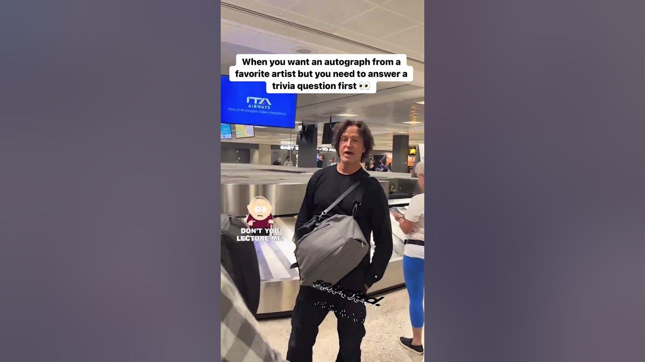 The lead singer of @thirdeyeblind quizzes a fan before signing an autograph SPIN