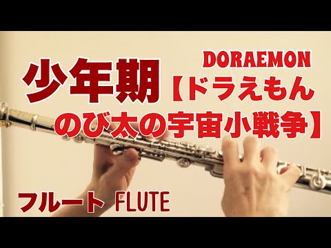 少年期【ドラえもん のび太の宇宙小戦争 ED】武田鉄矢【フルートで演奏してみた】Doraemon Nobita's Little Space War