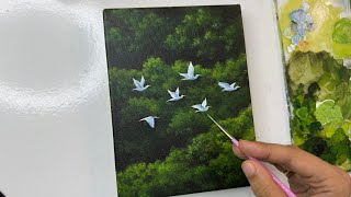 How to paint birds/ Acrylic painting tutorial for beginners  screenshot 3