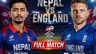 NEPAL vs ENGLAND Full Match Replay | T20 World Cup 2026 | NEP vs ENG Highlights