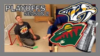 KNEE HOCKEY PLAYOFFS - WILD / PREDATORS - WESTERN CONFERENCE SEMIFINALS - SEASON 2 - QUINNBOYSTV