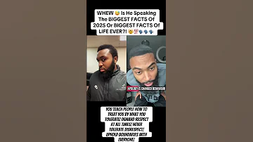 YOU Teach People How To Treat YOU By What YOU Tolerate DEMAND RESPECT At ALL Times BIG FACTS REAL 