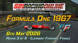 SRO Formula One 1967 Grand Prix Series - Round 3 of 6 - Clermont Ferrand
