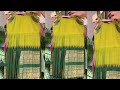 Blouse piece Converted baby frock#sew tips#frock cutting and stitching