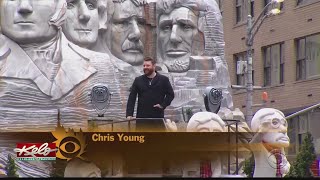 “Mount Rushmore’s American Pride” float appears in Macy’s parade