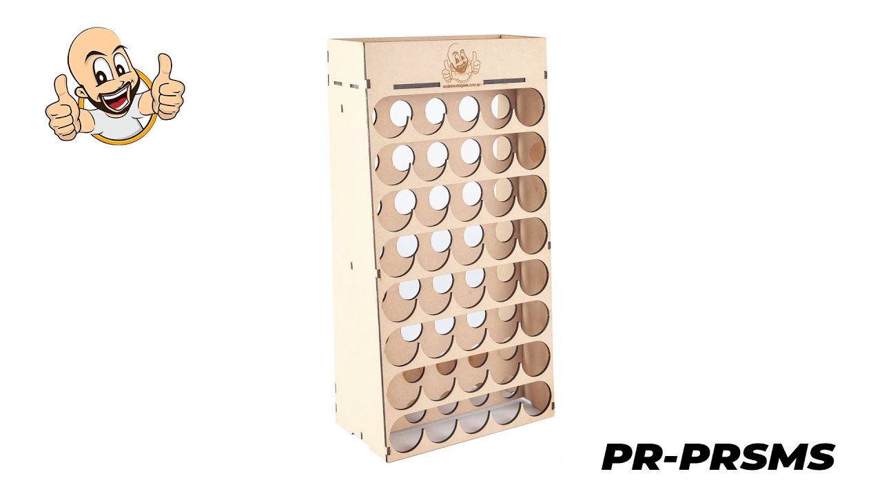 ASSEMBLY PR-PRSMS Modular Storage System Paint Rack Suits SMS BOTTLES ...