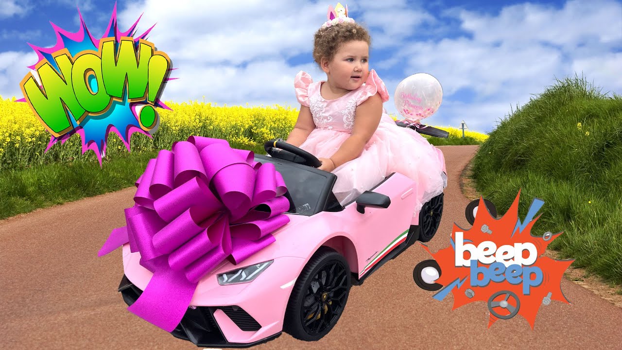 The wheels on PINK LAMBO SONG!🎶 PINK LAMBORGHINI FIRST RIDE! 🚗