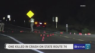 1 killed in crash on State Route 74