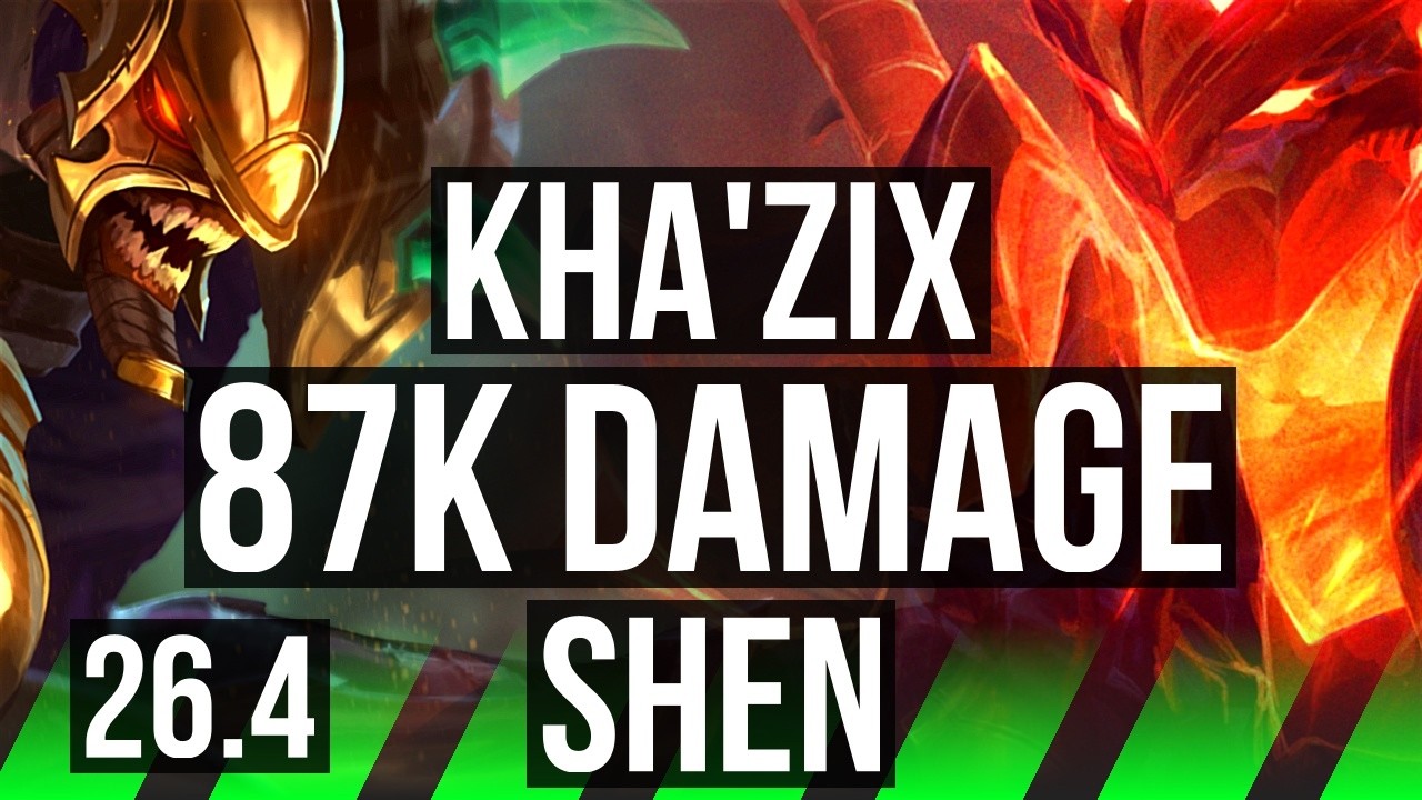 KHA'ZIX vs SHEN (JGL) | 87K damage | EUW Master | 26.4 - YouTube