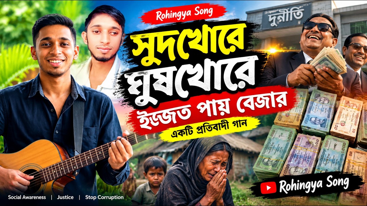 সুদখোরে ঘুষখোরে ইজ্জত পায় বেজার 😢 | Rohingya Protest Song | Sad Baul ...