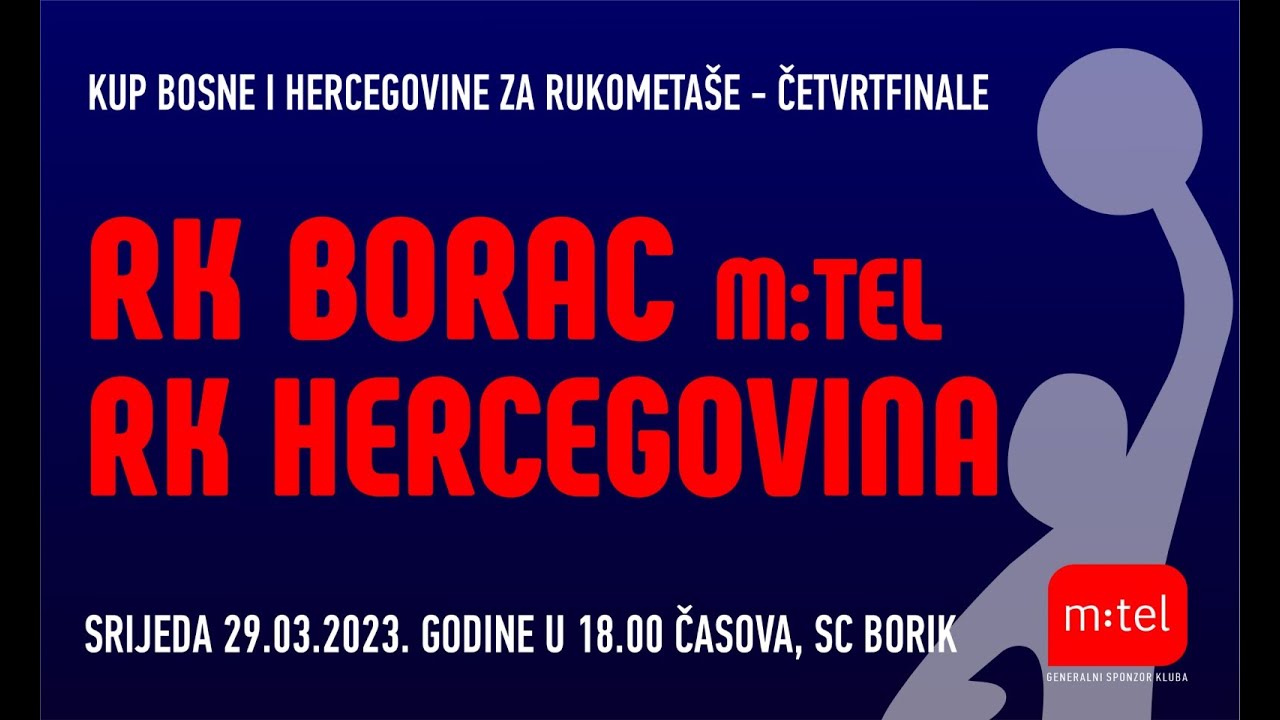RK Borac vs RK Hercegovina 1/4 finale kupa BiH sezona 2022/23