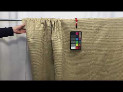 Video of Rustic Chenille Stripes in Beige Upholstery Fabric | 54"W | BTY | Durable