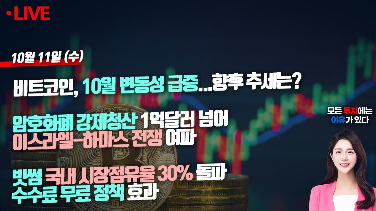 📢빠친코 시즌2🤞비트코인, 10월 변동성 급증..향후 추세는? (231011 실시간 비트코인)