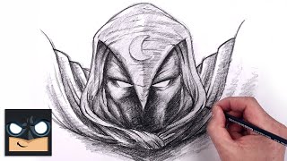 how to draw moon knight sketch art class online