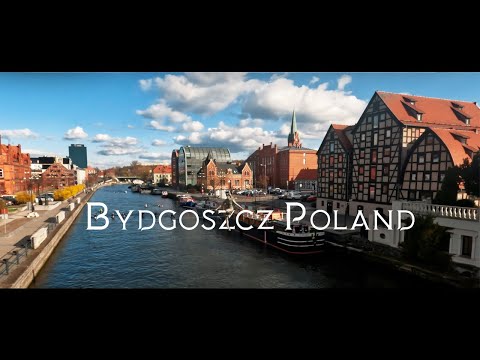 Bydgoszcz Poland 🇵🇱  - Walking Travel with City Sounds