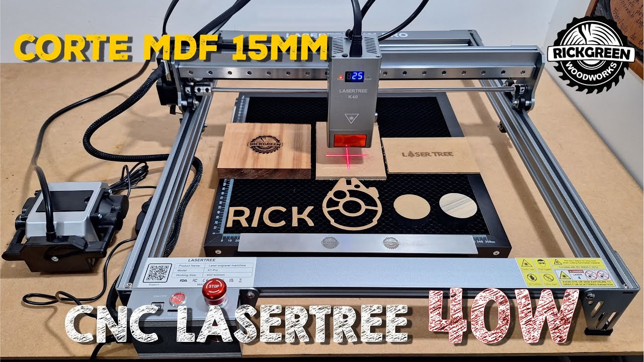 CNC Lasertree LT K1 Pro de 40W - A capacidade de corte desta máquina vai te surpreender.