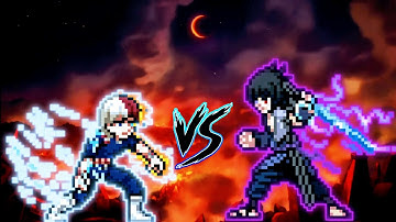 Todoroki Resprite(New) VS Sasuke Indra V2 in Jump Force Mugen