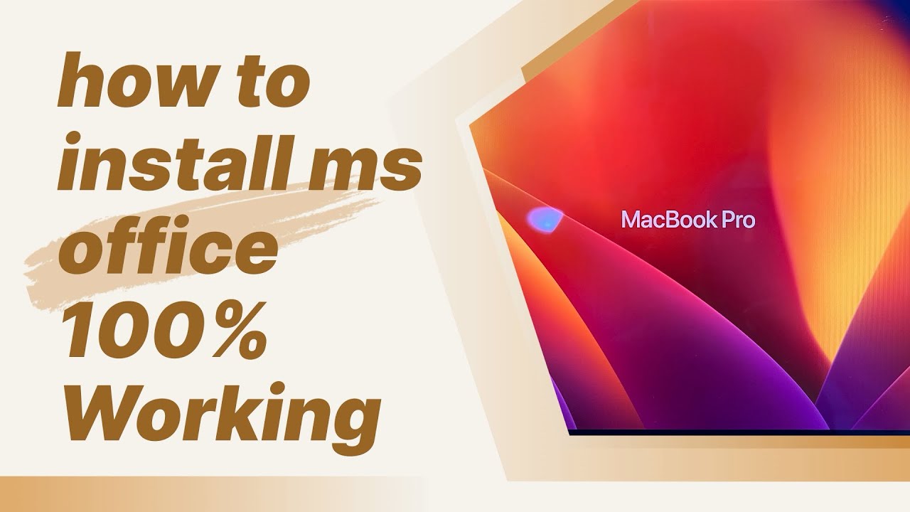 How To Install Office On Macbook YouTube