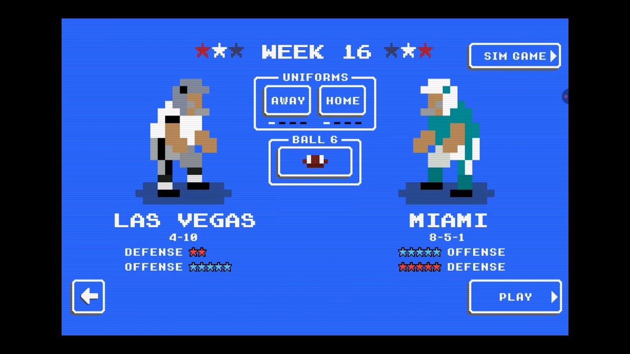 Miami vs Las Vegas | Retro Bowl Extreme Difficulty Win | Doss Clutch Plays & Clean Game