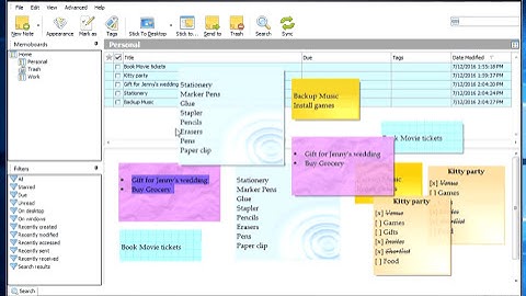 Windows: Show all Notezilla sticky notes from a memoboard on Windows desktop