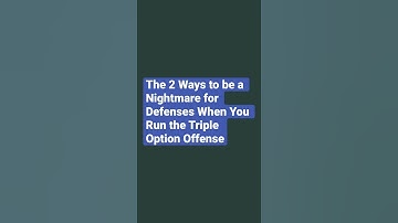 The 2 Ways to be a NIGHTMARE for Defenses When You Run the Triple Option Offense #shorts