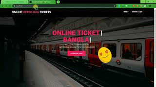 Bangladesh metro rail online ticket reservation system demo project screenshot 2