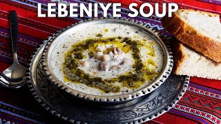 Turkish Lebeniye Soup, Heavenly Comfort Soup with Lamb and Chickpeas