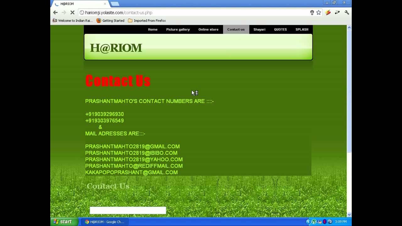 contect to mr prashant mahto