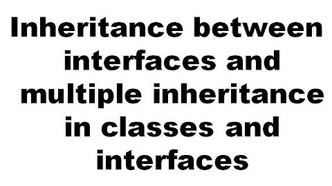 Inheritance between Interfaces