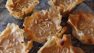 Mini Apple and Coconut Filo Tarts
