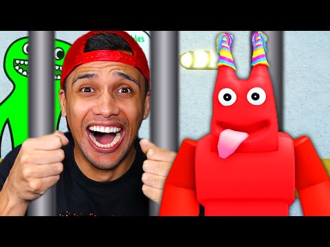 NOVO FINAL? ME TRANSFORMEI NO MONSTRO ROXO E PEGUEI O BICHO AZUL BABÃO NO  RAINBOW FRIENDS (Roblox) 