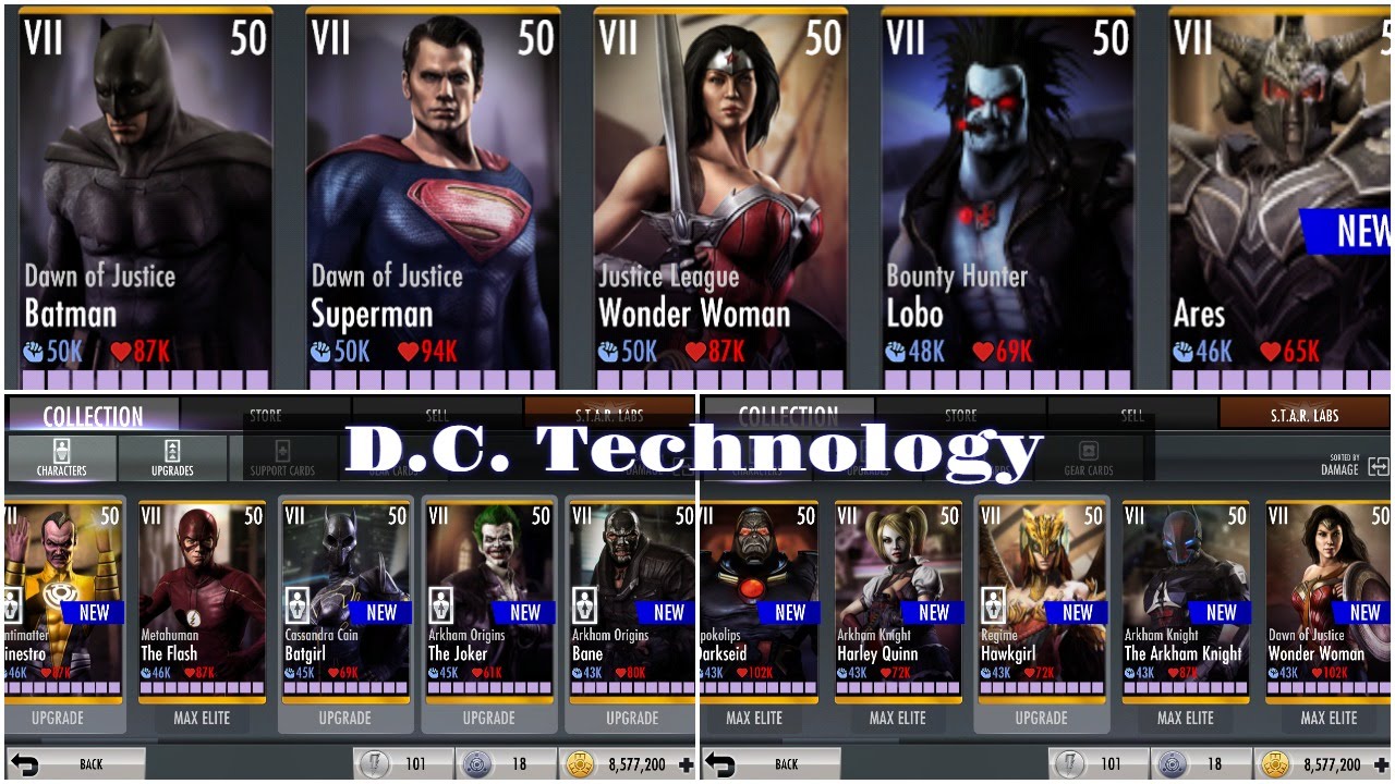 injustice gods among us unlock all characters