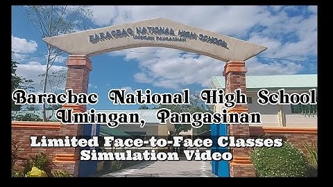 Baracbac NHS proudly presents Limited Face-to-Face Classes Simulation Video