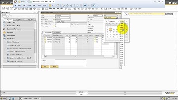 [SAP B1] MRP -  Add a Production Order