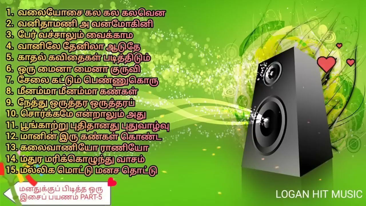 மனதுக்குப் பிடித்த ஒரு இசைப் பயணம் PART5 ILAYARAJA DUET TAMIL MELODY SONGS SPB SPLwith