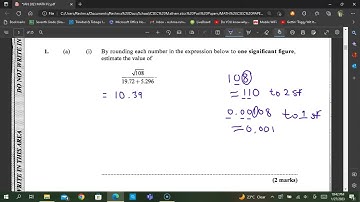 CSEC Math Paper 2 worked solutions series - January 2023 Question 1(a)(i)