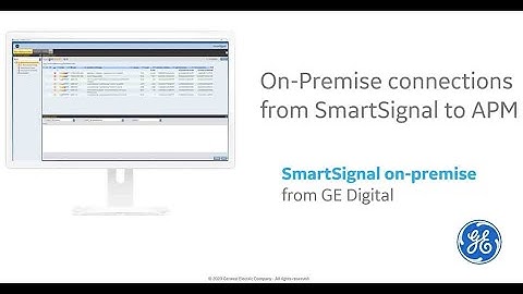 GE Digital APM Digital Twin:  On-premise Connections from SmartSignal Classic to APM Classic