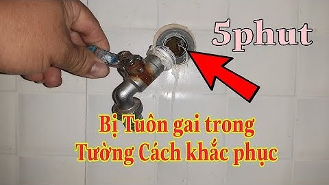 Ren ống nước âm Tường trược gai bảo đảm ít ai biết cách sửa