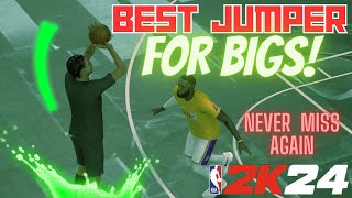 BEST Jumpshot For Bigs NBA 2k24 Low 3pt Rating