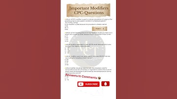 CPC Exam Preparation Modifiers Ques 2024 #cpc #interview #icd #cpt #medicalcoding #medicalbilling