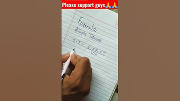 Formula of simple interest #shorts #math #basic #basicmaths #youtubeshorts #ytshorts