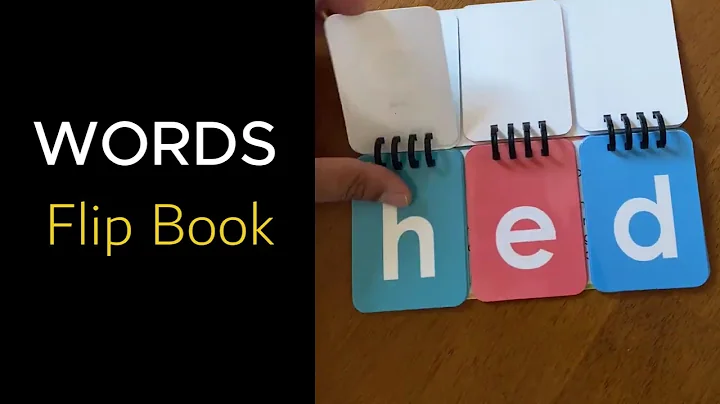 CVC Rhyming words flipbook word families phonics