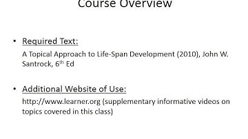 Class 1   Introduction to Lifespan Development Part 1 Spring Fall