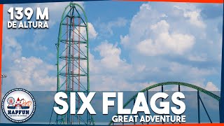 FINALMENTE andamos na mais alta montanha-russa do mundo no Six Flags Great Adventure