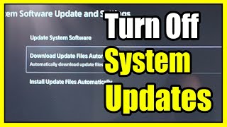 How to Turn Off Software Updates on PS5 Console & Games (No Auto Install) screenshot 4