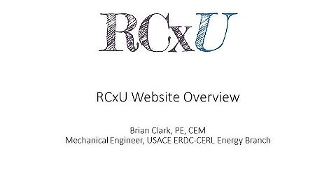Retro-Commissioning (RCx) University Overview