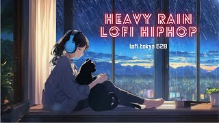 Rainy Night Escape: Heavy Rain Lofi Hip-Hop
