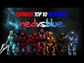 Top 10 Funniest Red vs Blue Moments [NEW 2017]